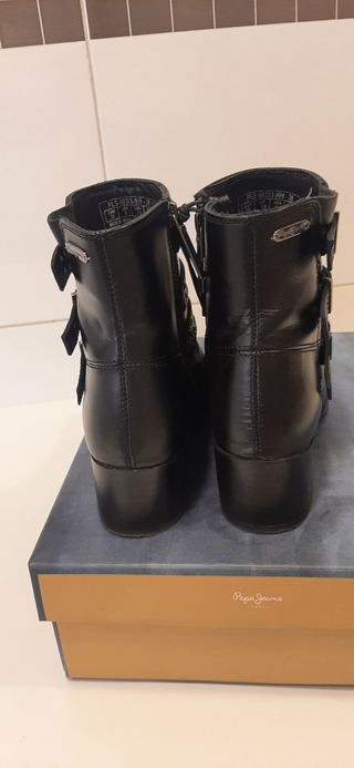 Botines Pepe Jeans negros - Piel - modelo Berlín