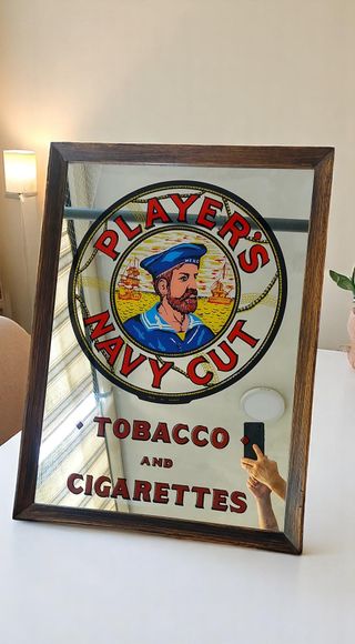 Quadro Specchio Pubblicitario Player's Navy Cut 