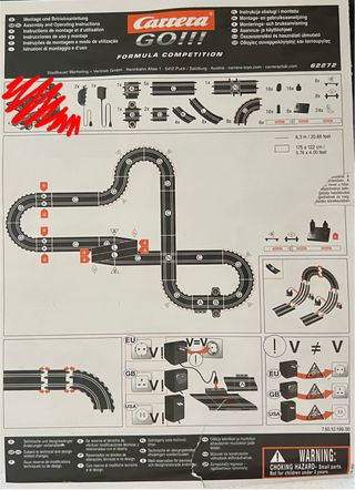 Circuito Scalextric GO!!! (SIN COCHES)
