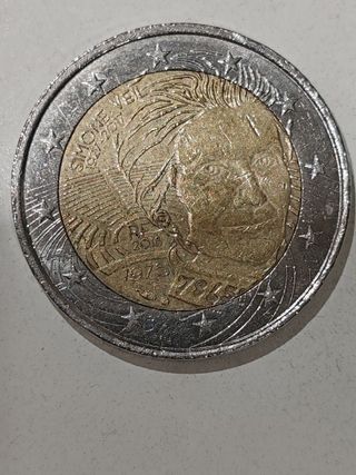 Moneda 2€ Simone Veil 1975