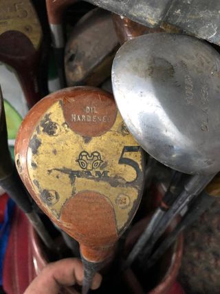 Juego palos golf vintage