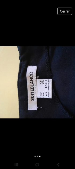 Vestido bicolor negro y rosa XS