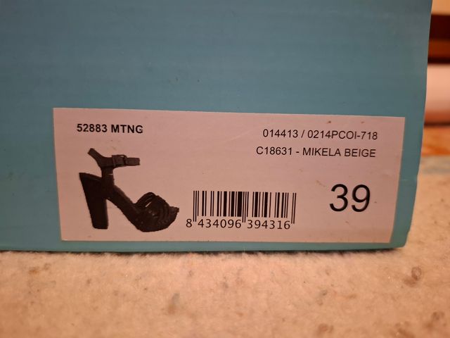 Sandalias Mustang MTNG Mikela tacón beige-marrón