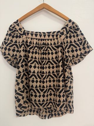 Blusa OVS beige e nera tg. 42