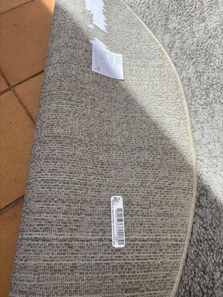 2 Alfombras redondas gris Ikea