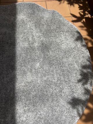 2 Alfombras redondas gris Ikea