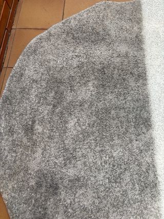 2 Alfombras redondas gris Ikea