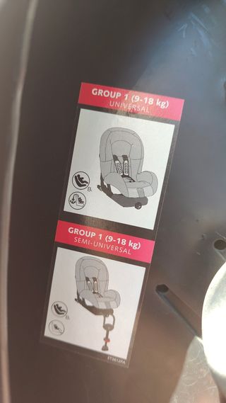 Silleta coche grupo 2-3 usada