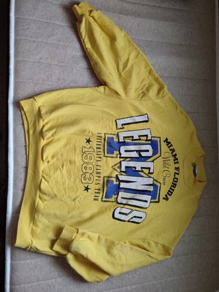 Sudadera amarilla mujer