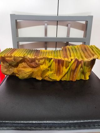 Decoración acuario resina bambú