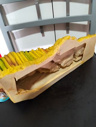 Decoración acuario resina bambú