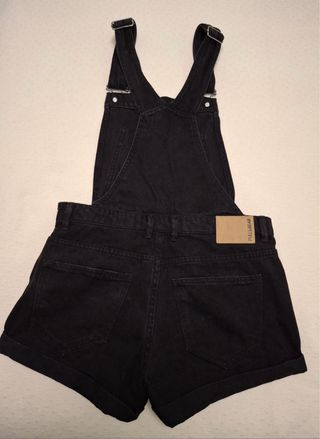 Peto vaquero corto Pull & Bear negro