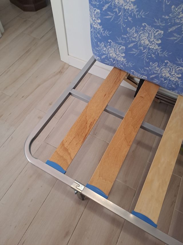 Cama individual con somier y cabecero 90x190cm 