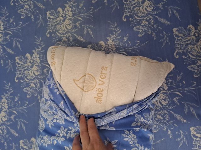 Cama individual con somier y cabecero 90x190cm 