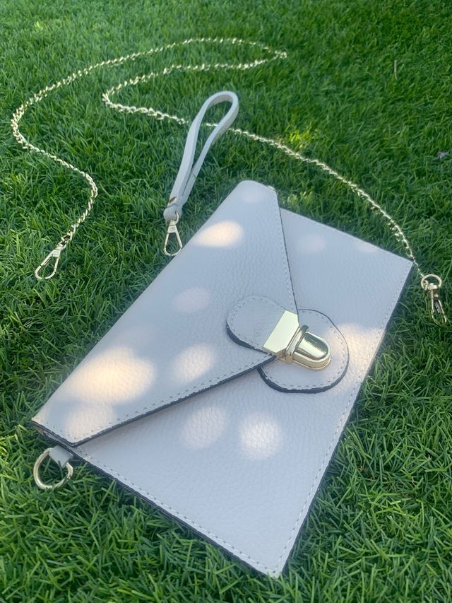 Bolso bandolera beige