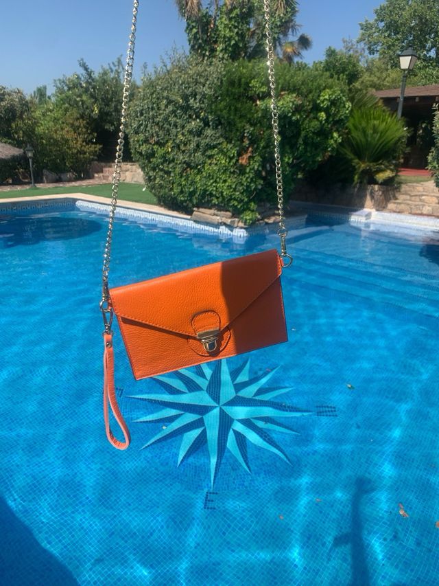 Bolso bandolera beige