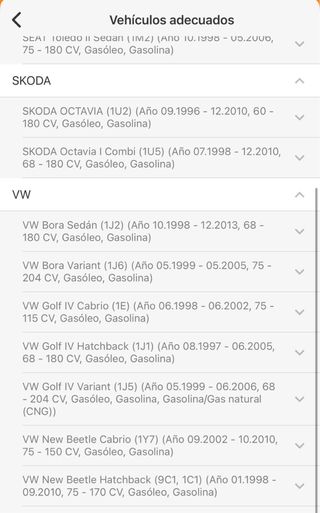 Cremallera dirección VW