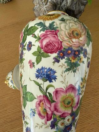 Jarrón porcelana multicolor