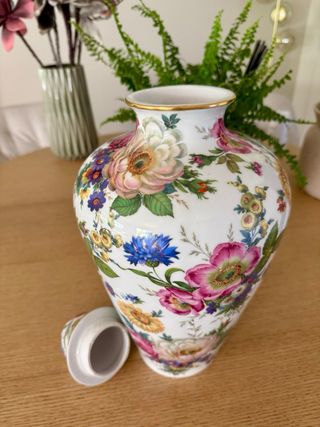 Jarrón porcelana multicolor