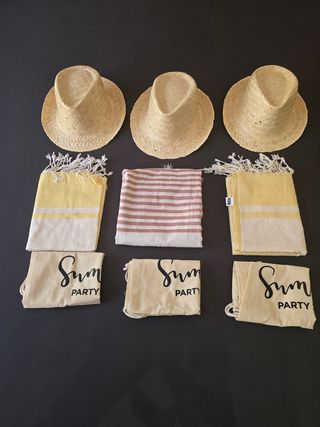 Pack Playa: Toallas+Sombrero+Bolso