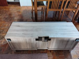 Conjunto Muebles TV + armario vesta Ikea marrón-gr