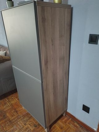 Conjunto Muebles TV + armario vesta Ikea marrón-gr