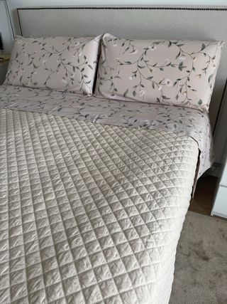 Colcha verano beige Zara Home