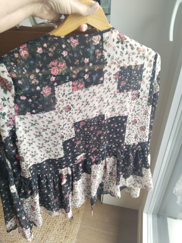 Blusa vintage multicolor