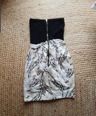 Vestido negro y blanco - Talla S