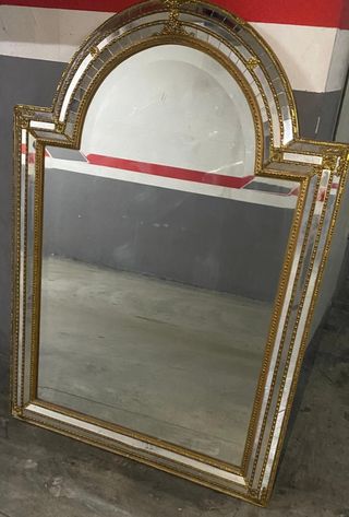 Espejo dorado grande estilo vintage