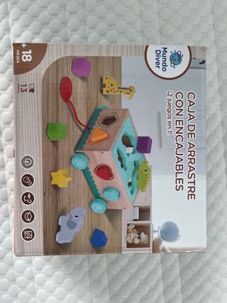 Caja Arrastre Encajables - Madera