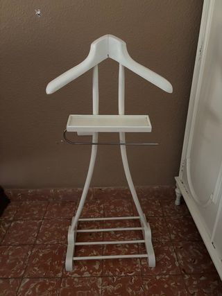 Galan de noche blanco - Madera y metal