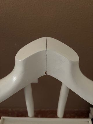 Galan de noche blanco - Madera y metal