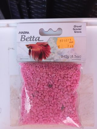 Grava rosa acuario 240g Marina Betta