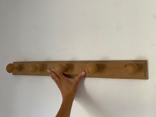 Perchero madera - 6 ganchos