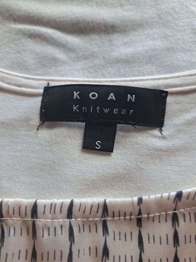 Maglia Koan beige e nera