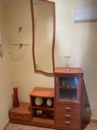 Mueble recibidor madera