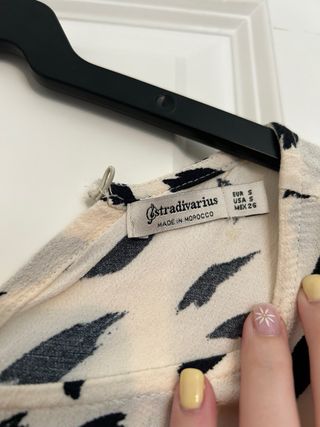 Vestido Stradivarius - blanco y negro