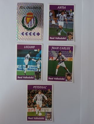 Cromos Panini Real Valladolid 97-98