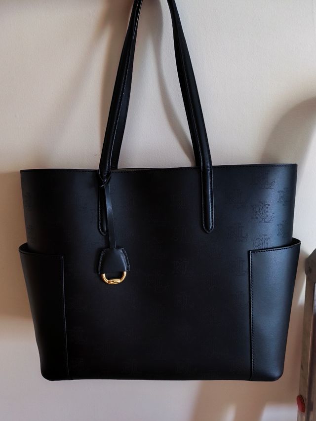 Bolso Ralph Lauren negro beige