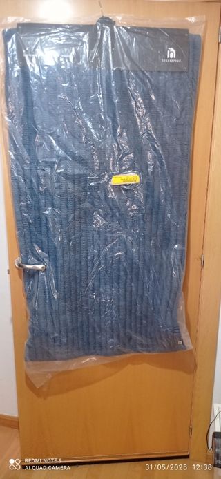 Gran alfombra de baño azul nuevo