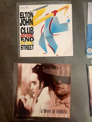 ELTON JOHN: lote 10 Singles vinilo
