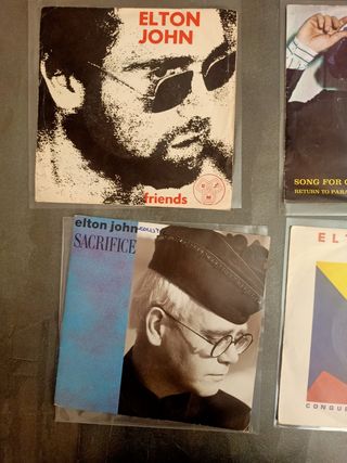 ELTON JOHN: lote 10 Singles vinilo