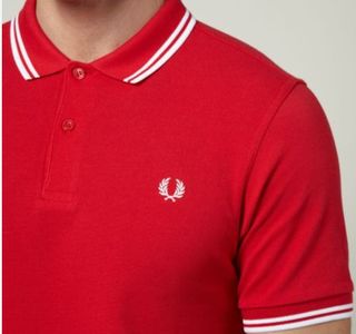 Polo Fred Perry rojo - Talla S