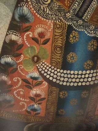 Cuadro Virgen con Niño - Arte Mexicano