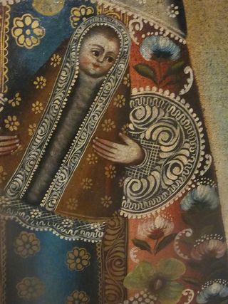 Cuadro Virgen con Niño - Arte Mexicano