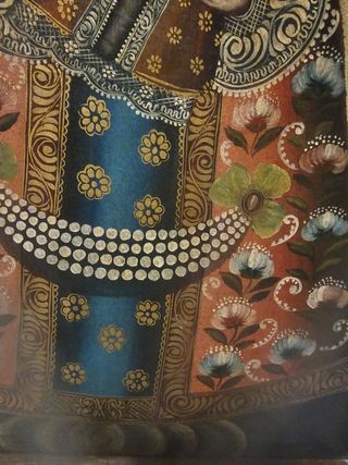 Cuadro Virgen con Niño - Arte Mexicano