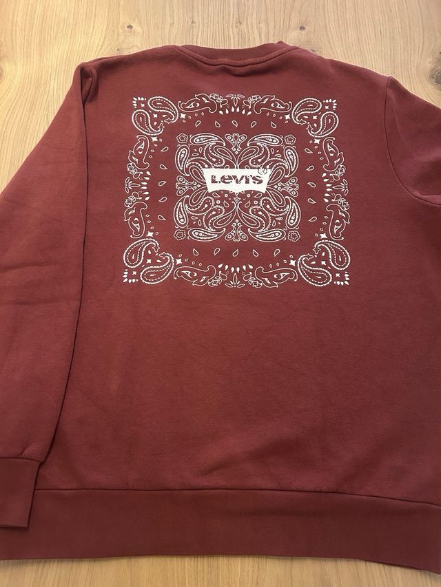 Sudadera Levi's hombre L roja