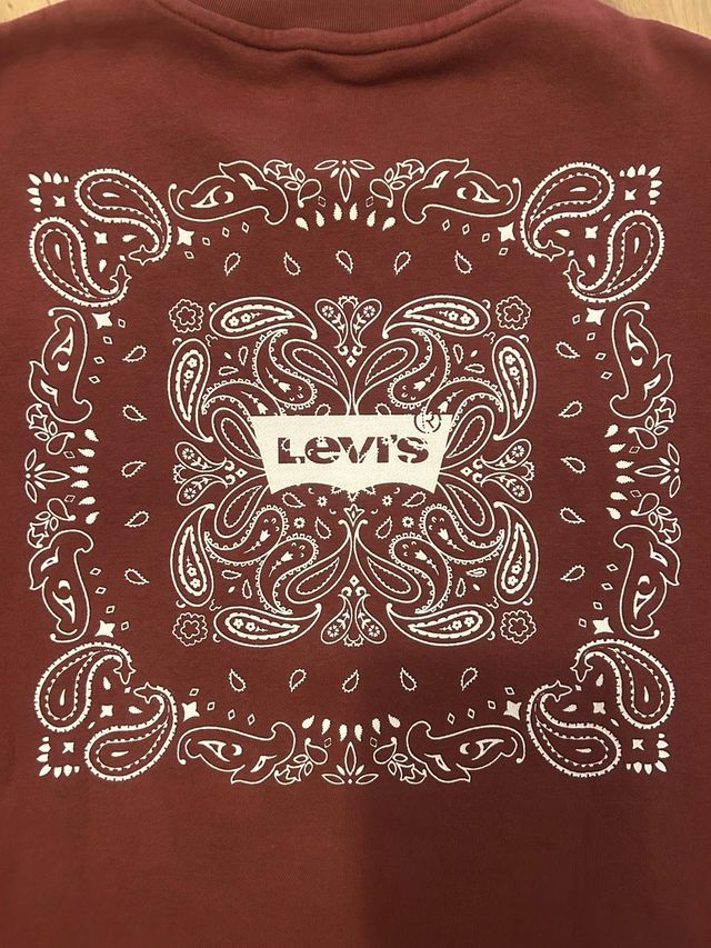 Sudadera Levi's hombre L roja