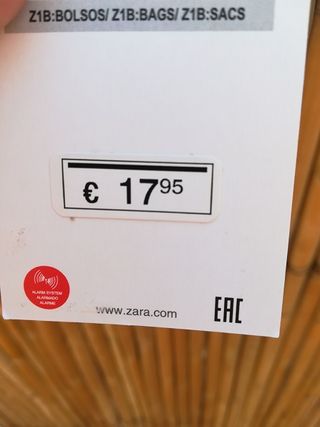 Bolso verde Zara